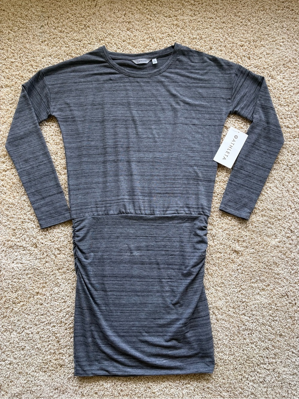 NWT Athleta Avenues Dress - Heathered Grey Size XS